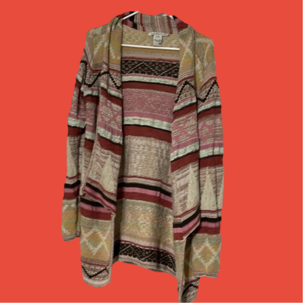 Colorful American Rag cardigan sweater M